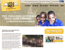 Tablet Screenshot of littleangelsuganda.org